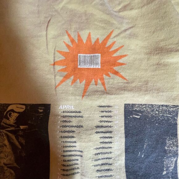 Vtg REM 1995 Tour Band T Shirt Mens XL Fruit Of The Loom Cotton Rock Tees Shirt - Picture 9 of 13